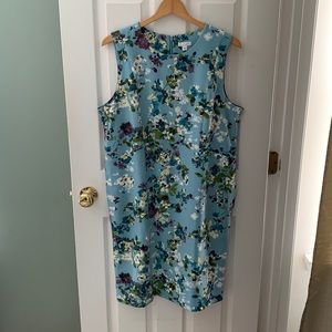 NWT J Jill Dress in Blue Floral